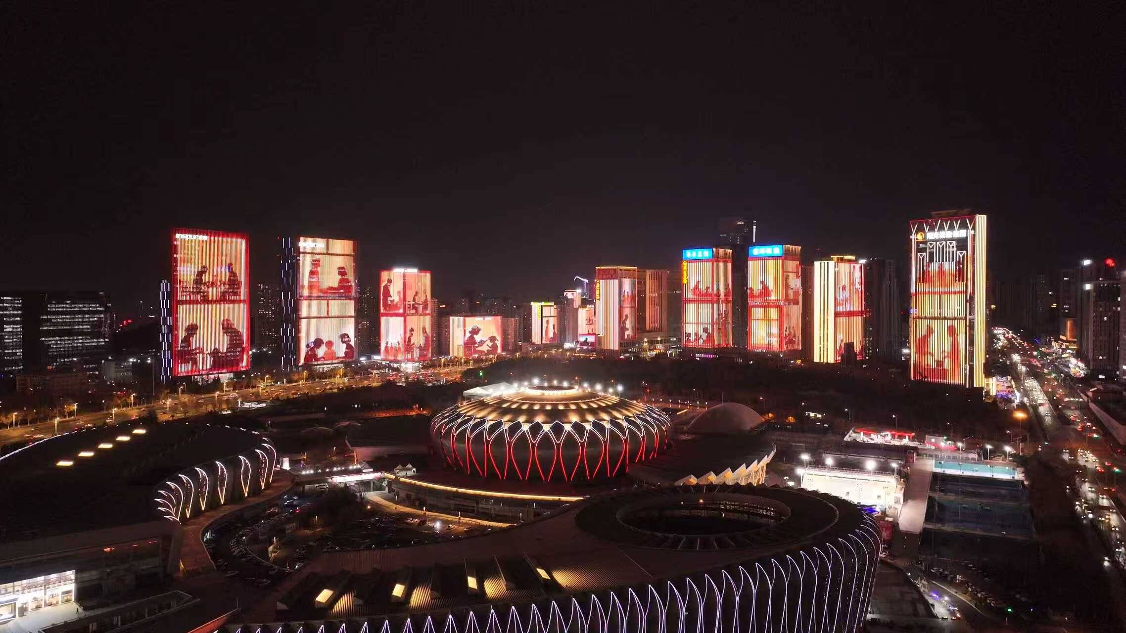 华灯璀璨迎元旦 济南开启城市夜灯光盛宴