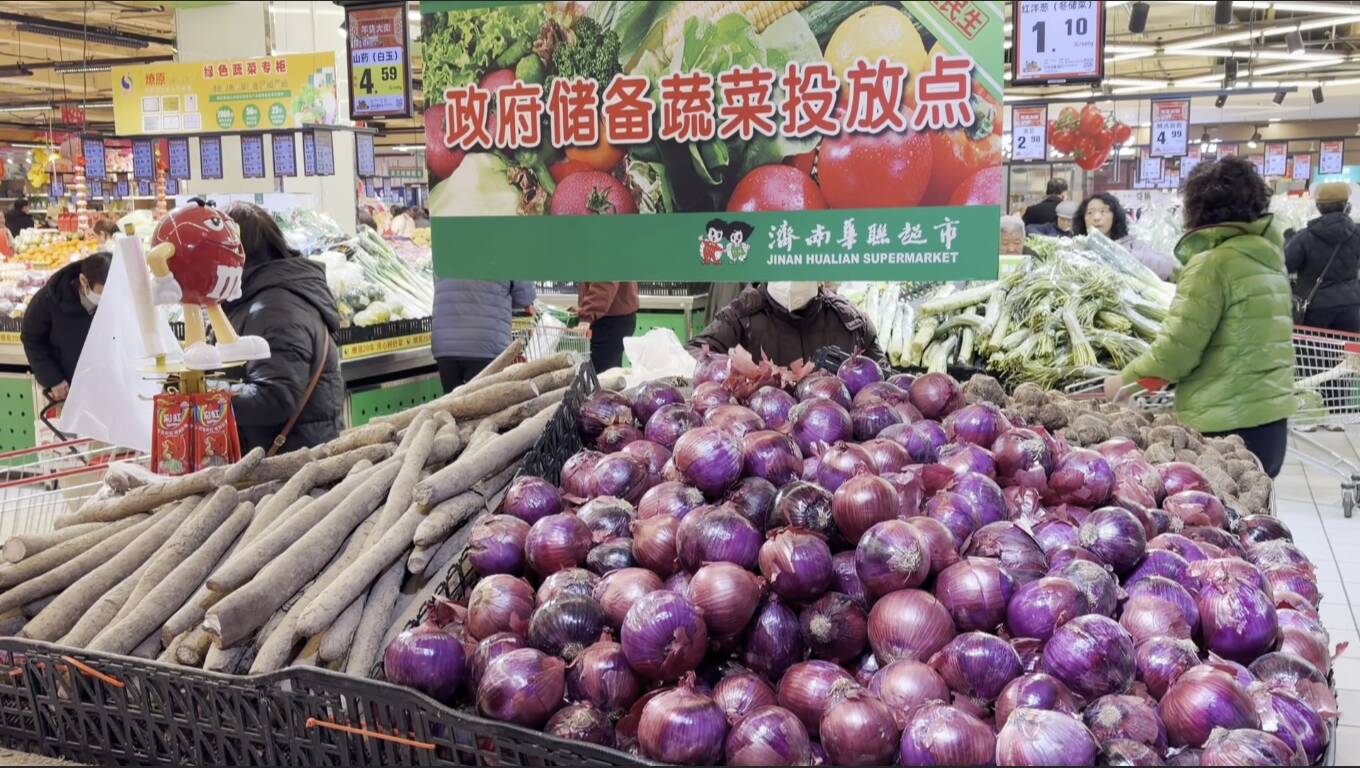 春节临近 济南“菜篮子”量足价稳 部分蔬菜价格回落